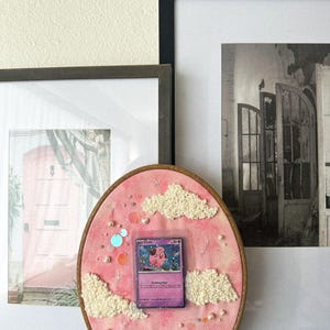 TCG Card Art Display Frame | TCG display | Embroidery Art Piece | Art Display for Trading Cards | One of a Kind | MTG