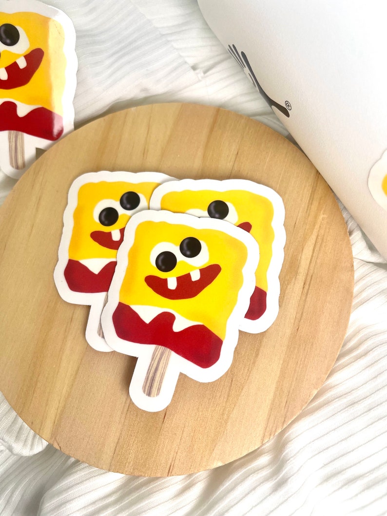 Spongebob Popsicle Waterproof Sticker Etsy