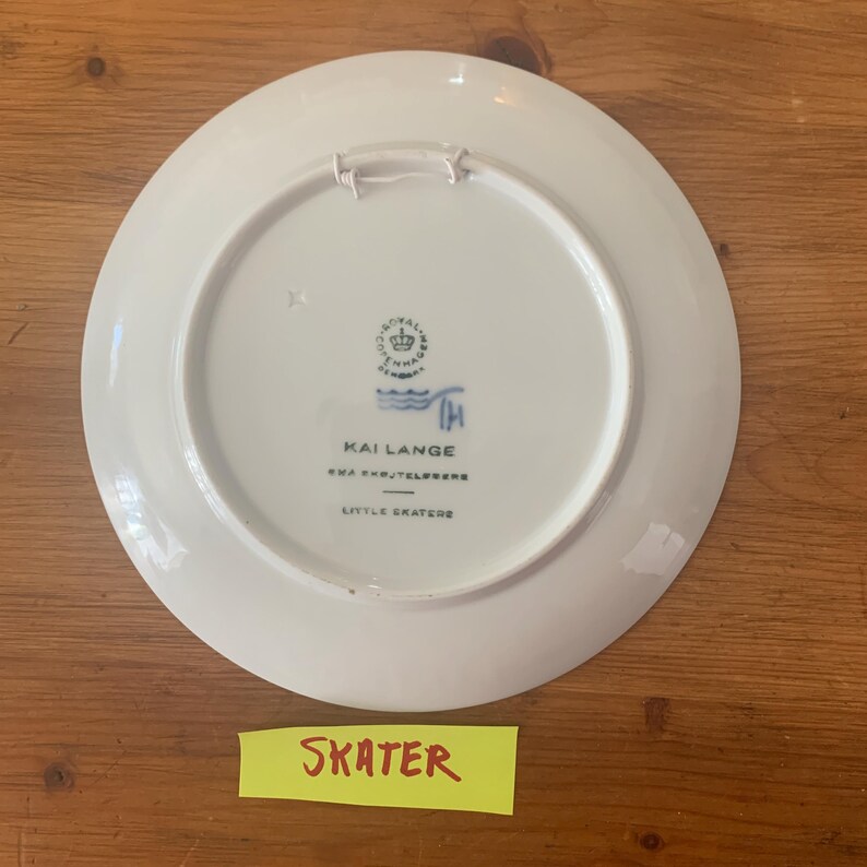 Blue and white christmas plates