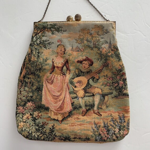 Marie Turnor Antique French Tapestry Bag