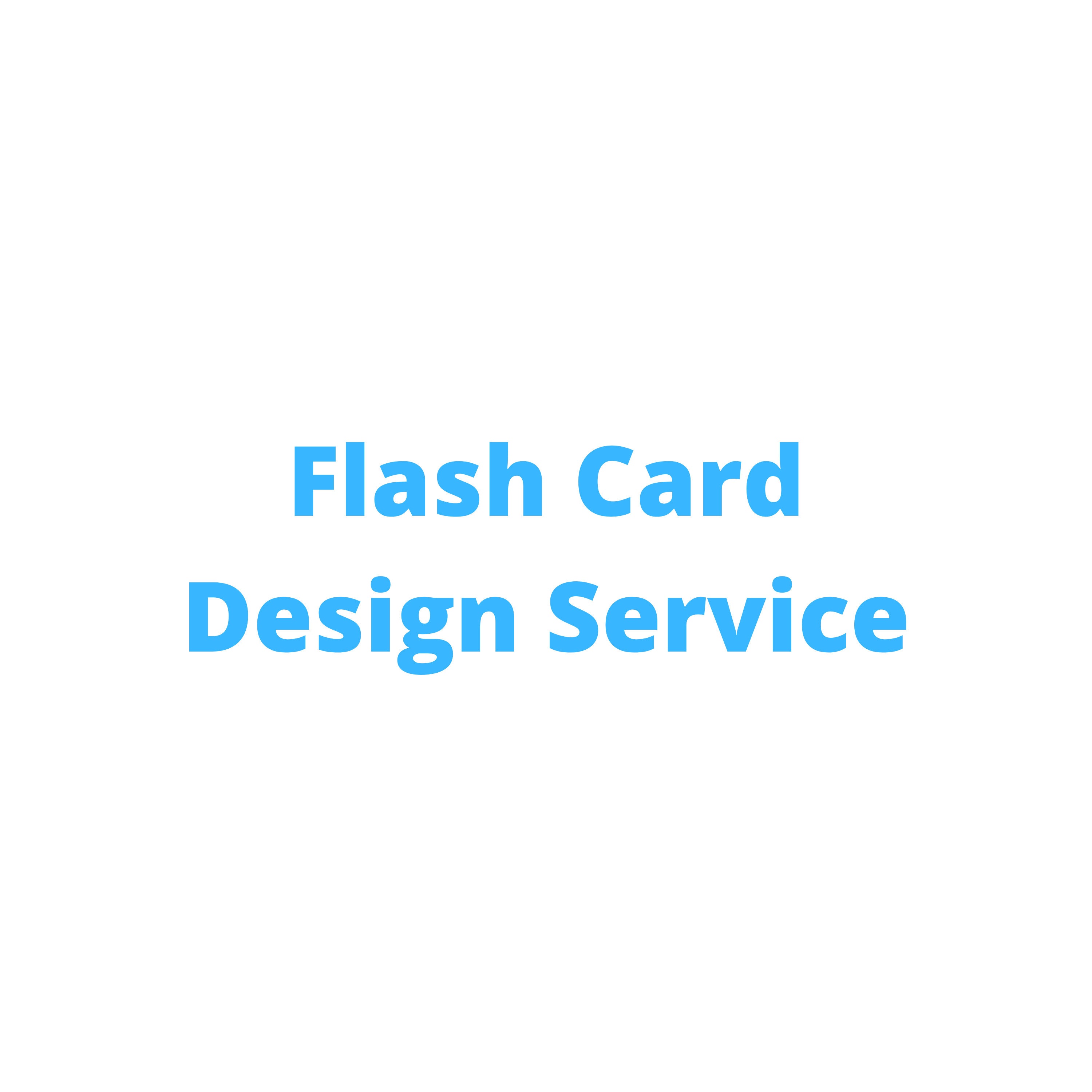 Flash Card Design Service Get a Completely Custom Set of Etsy