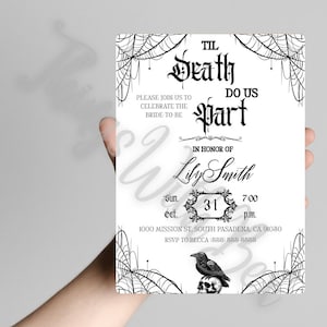 Til Death Do Us Part Gothic Bridal Shower Bundle