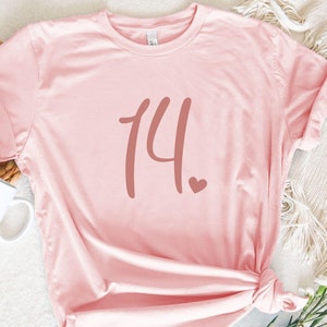 14th Birthday Shirt, 14th Birthday Gift For Girl, Hello Fourteen Est 2010, Turning 14 Birthday Gift, 14th Birthday Party, Fourteen Birthday