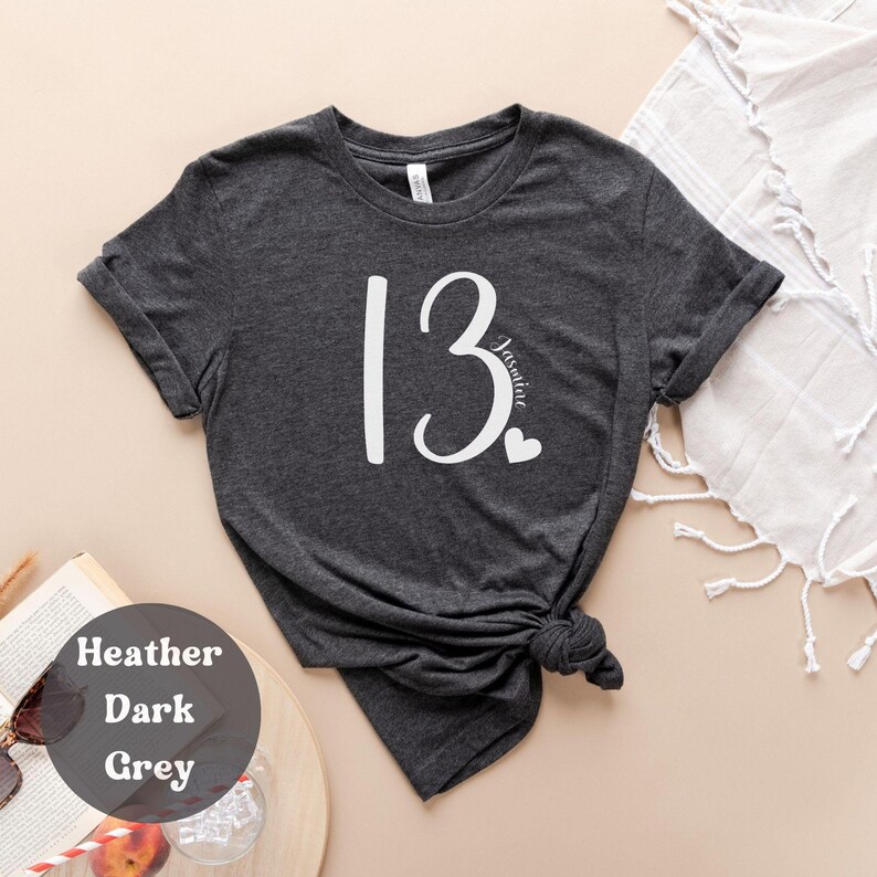 13th Birthday Shirt, 13th Birthday, 13th Birthday Gift, 13th Birthday Gift For Girl, 13th Birthday Shirt, Birthday Girl Shirt. teen bday bild 3