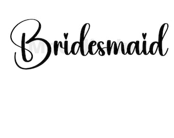Brudtärna SVG, PNG och JPEG bröllopsklippfil för Cricut eller silhuett bröllopsklippfiler, Bröllop