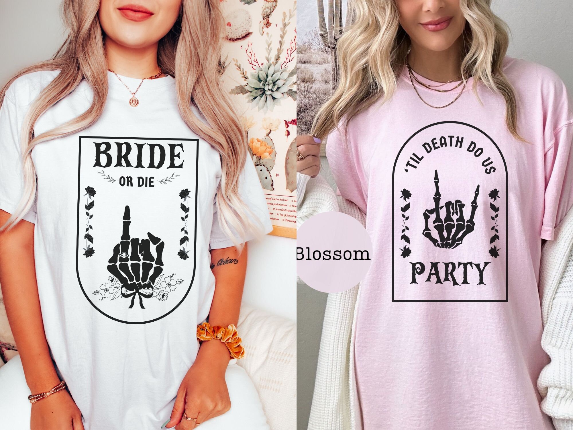 Comfort Colors® Funny Bachelorette Party Shirt, Bride or Die Shirt, Til ...