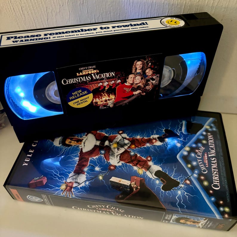 VHS Christmas Light With Matching Case Remote. You Can Pick ANY Movie A