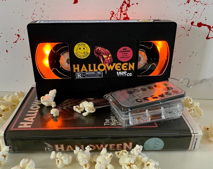 Customize - Horror movie vhs light with matching case. You can pick the movie! A killer gift!