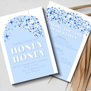 Editable Mamma Mia Bachelorette Invitation & Itinerary - INSTANT DOWNLOAD!
