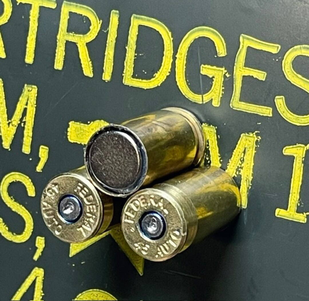 Spent Brass 45 ACP Magnets Sets of 5-10 Gift Ideas for Him Firearm ...