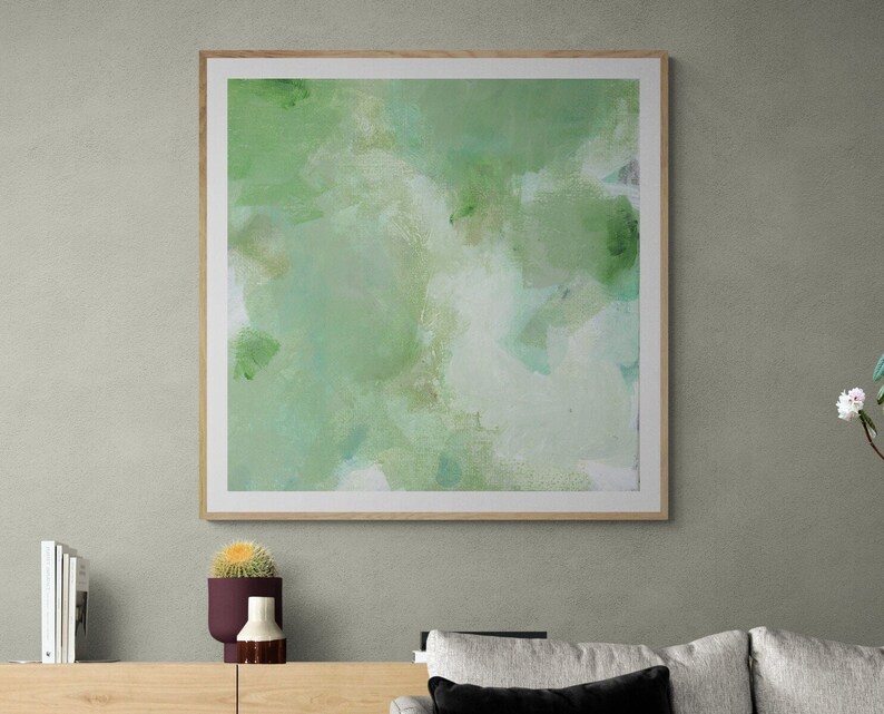 Sage Green Wall Art Sage Green Decor Large Wall Art - Etsy