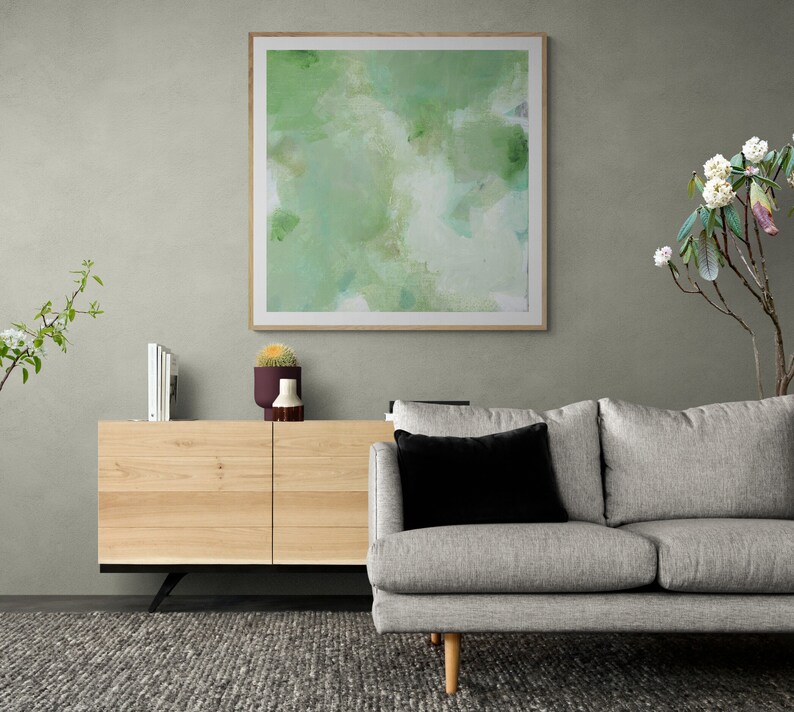 Sage Green Wall Art Sage Green Decor Large Wall Art Etsy