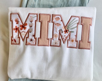 Custom GIGI Gift Idea from Grandkid Clothes Keepsake Personalized MIMI Sweatshirt with Baby Clothes Grandma Birthday Gift LOLA Sweater