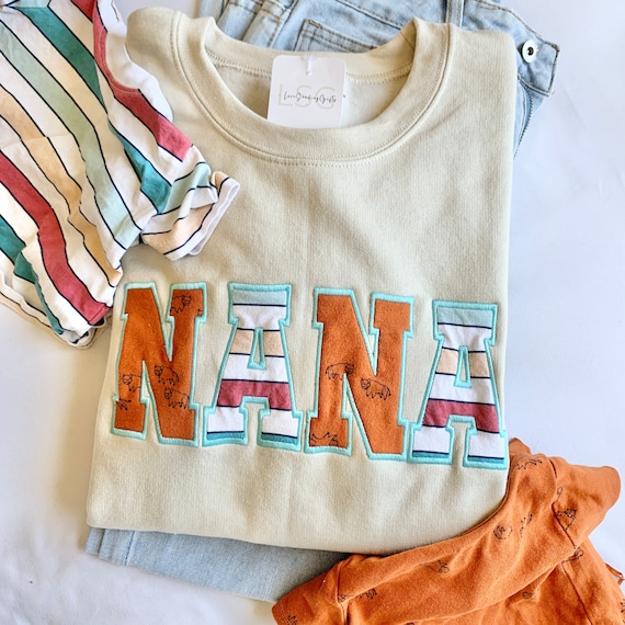 Kids Clothes Keepsake GIGI Sweater with Grandkid Clothes Custom Grandma Gift Idea for Nana Sweatshirt MIMI Birthday Gift Baby Onesie Shirt