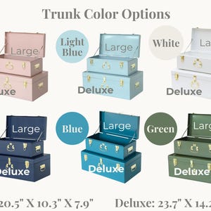 Newborn Keepsake Trunk Infant Memory Box for Baby Shower Gift for New Parent Baby Keepsake Storage Idea Custom Nursery Storage Decor for Boy image 6