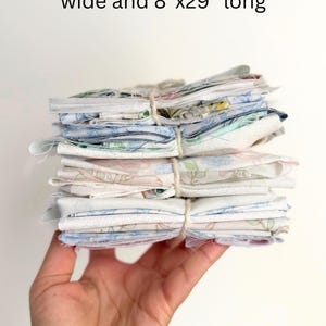 Sewing Supply Bundle Cotton Fabric Collection Mixed Pattern Selection Multiple Size Options Premium Quality Material Traditional Style Elements Quilting Project Supply Craft Piece Bundle Floral Print Mix Gingham Pattern Set New Textile