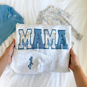 Custom Keepsake Sweatshirt Personalized Mom Gift Baby Shower Sentimental Baby Gift Handmade Memory Item Family Photo Outfit New Mom Present