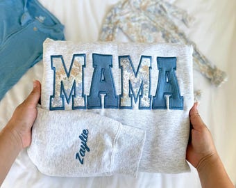 Custom Keepsake Sweatshirt Personalized Mom Gift Baby Shower Sentimental Baby Gift Handmade Memory Item Family Photo Outfit New Mom Present