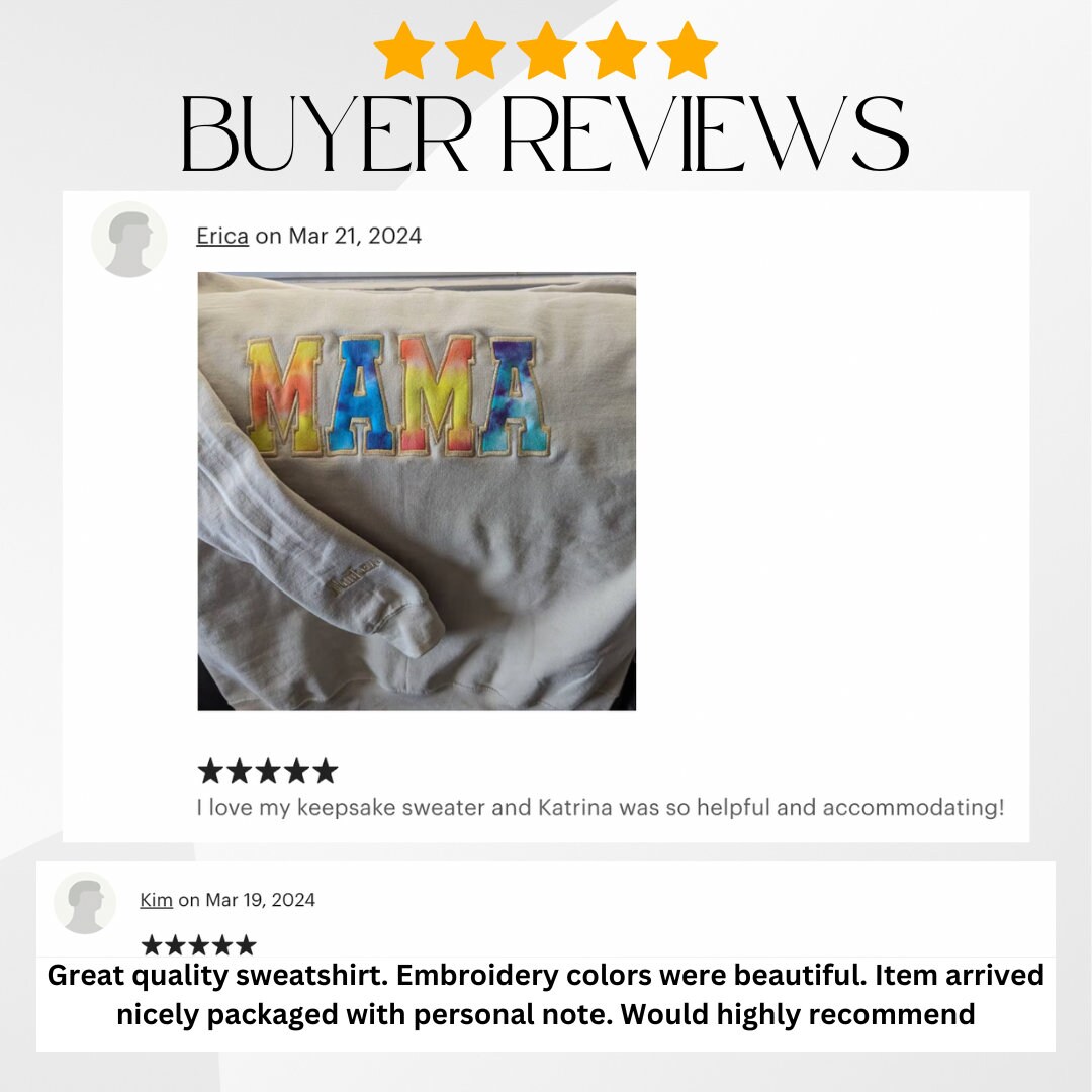 【1着でも送料無料】 Embroidered Mama Sweatshirt With Baby Outfit Keepsake Idea Clothing