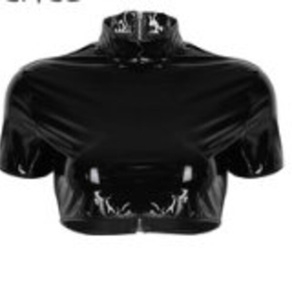 Patent Leather Crop Top