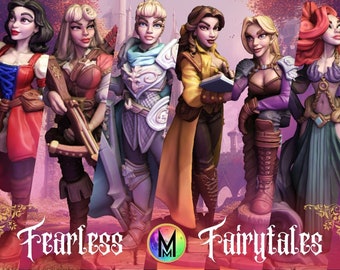 Princesas de cuentos de hadas intrépidas