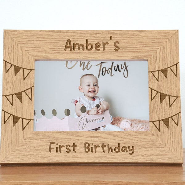 Personalised First Birthday Photo Frame, Baby Photo Frame for 1st Birthday, Toddler Photo Frame, 1st Birthday Gift and Baby Present