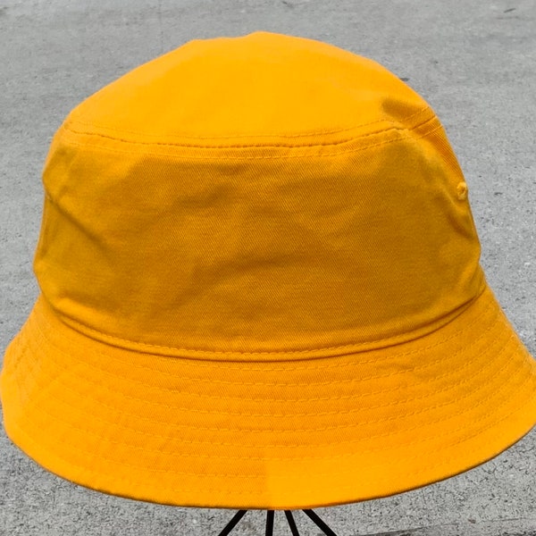 Mustard Color casual bucket hat. Size S/M and L/XL