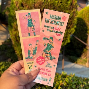 Mariah The Scientist Hearts Sold Separately Tour Bookmark Ticket