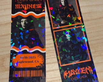 Lady Gaga The Mayhem Ball Tour Bookmark Ticket
