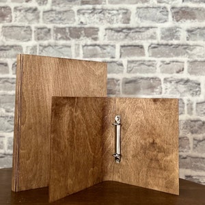 Unique wooden folders made of oak DIN A4 and A5 ring binders image 3