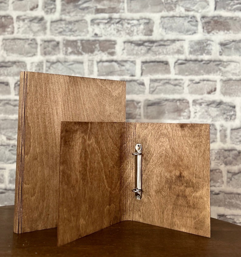 Unique wooden folders made of oak DIN A4 and A5 ring binders image 3