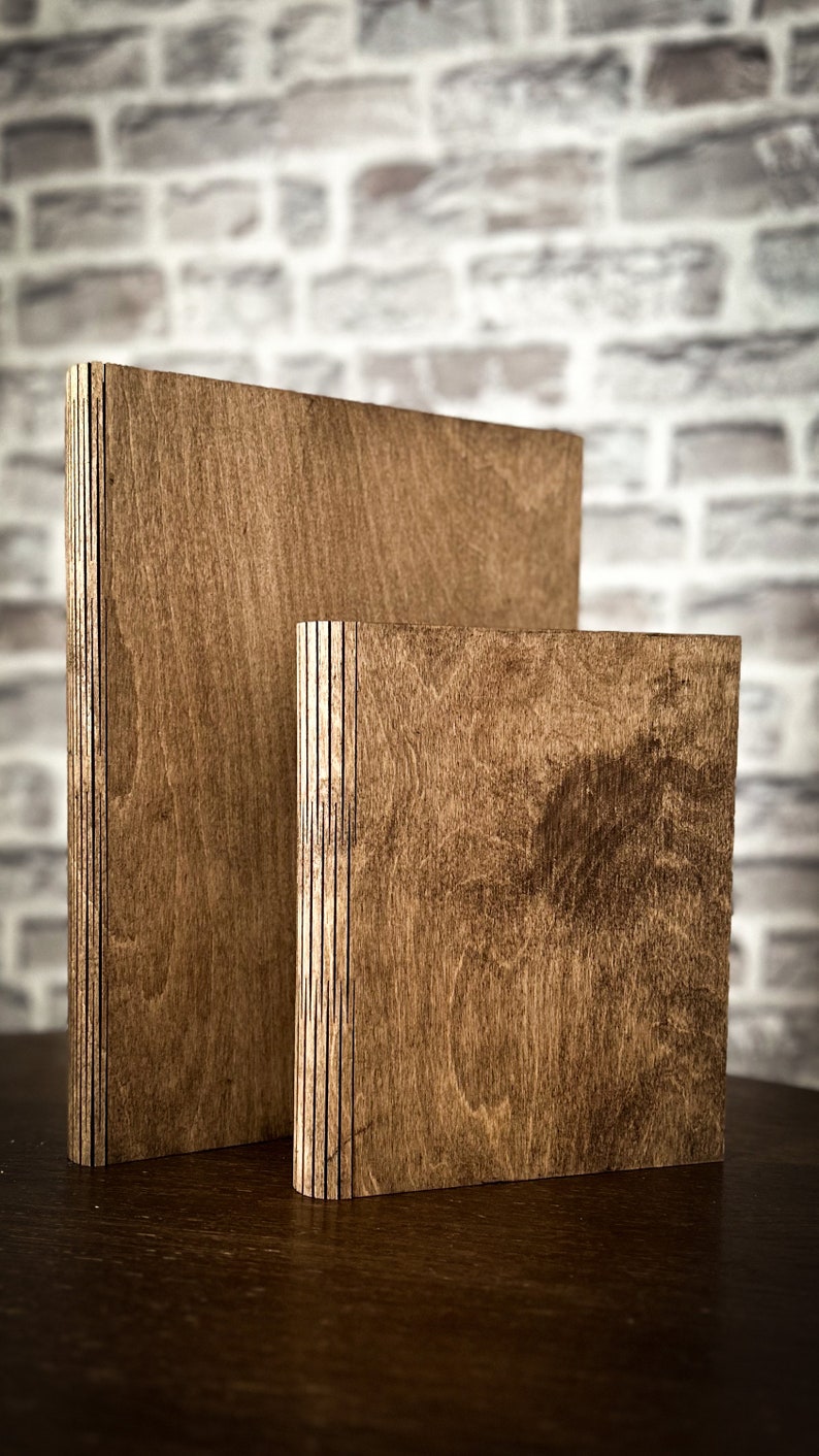 Unique wooden folders made of oak DIN A4 and A5 ring binders image 2