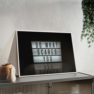 Gerahmte Motivationsposter