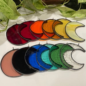 Glass Moon Suncatcher