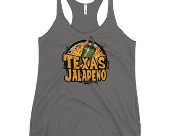 Texas Jalapeno - Spicy Texan Women's Racerback Tank