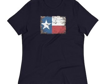 Texas Rugged Flag Women's Relaxed T-Shirt