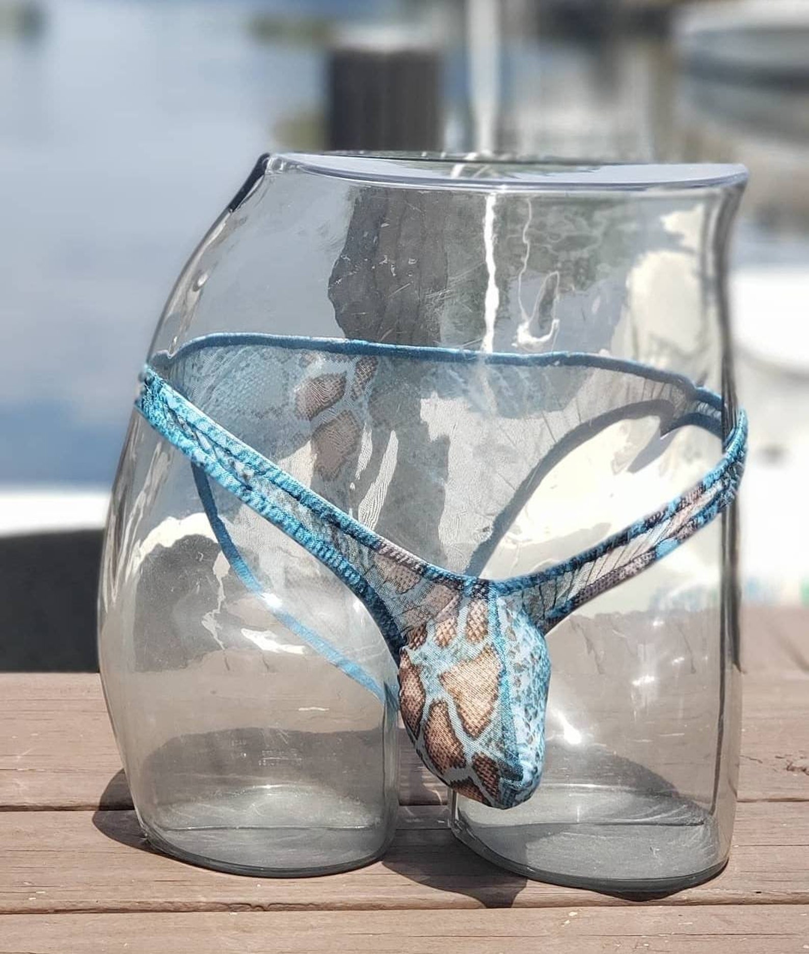 Men's Micro Swimwear Men's Bikini aqua Snake Etsy