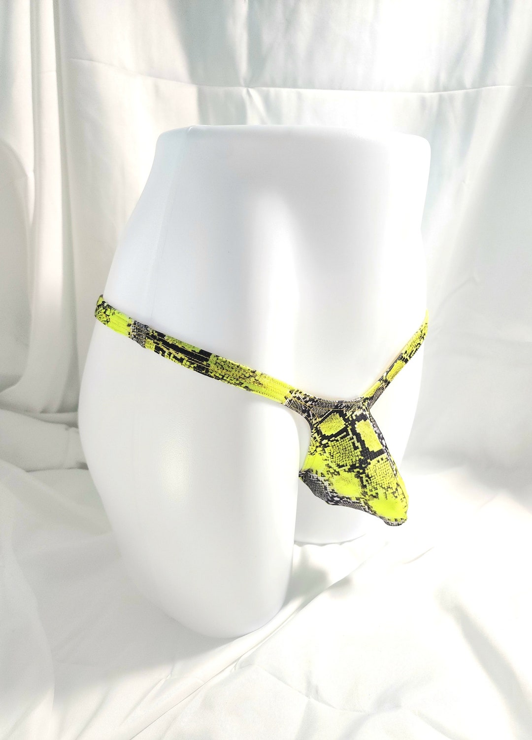 Men's Micro Swimwear Men's Thong neon Yellow Etsy Canada