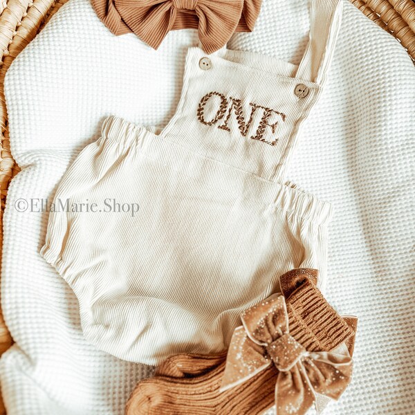 First Birthday Overalls Etsy