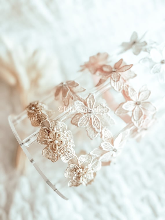 Baby Girl Headband Flower, Floral Headband, Rhinestone  display picture 1