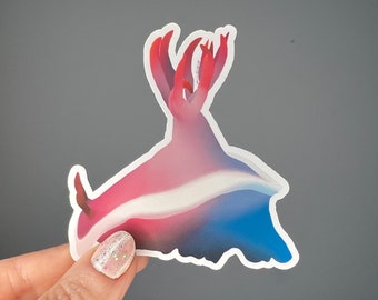 Sea slug nudibranch vinyl sticker