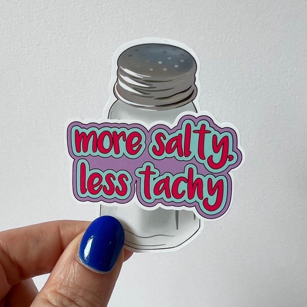 Waterproof vinyl sticker. PoTS, postural orthostatic tachycardia syndrome, dysautonomia, autonomic dysfunction, funny, humour.