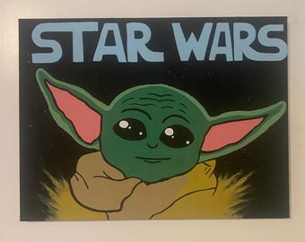 Star Wars “Grogu” Painting