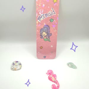Mermaid Mode Handmade Holographic Bookmark