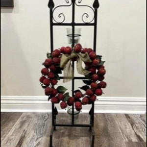 Christmas decor with 3 candle holders