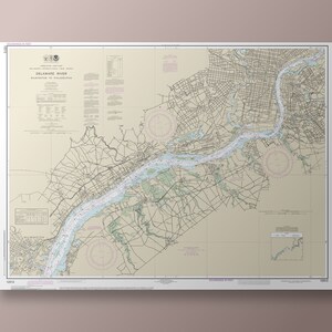 Delaware - Seekarte - Delaware River von Wilmington nach Philadelphia