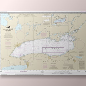 Lake Ontario - Seekarte