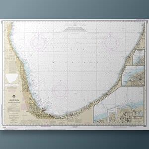 Michigan City et Buffalo - Carte marine - De Waukegan à South Haven Michigan City Burns International Harbour New Buffalo