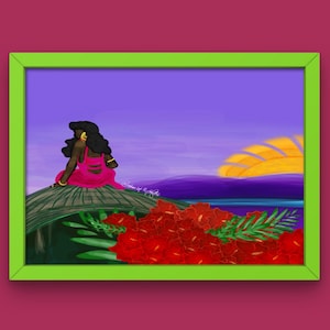 Unleash Your Inner Beauty|Haitian Poster Reinvigorating Caribbean Girl Spirit|Haiti Wall Art |Haitian Art Digital|Caribbean Art| Ayiti