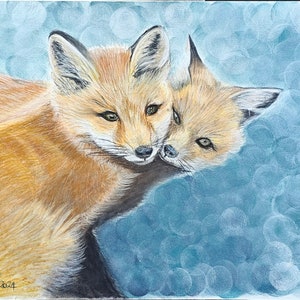 Limited Edition, Art Print, Landscape Matte Art Print , Fox Cubs